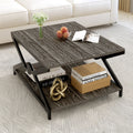Salontafel van hout, kleur grijs