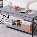 Salontafel van hout, kleur grijs