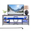 Tv-meubel van hout, kleur donkergrijs