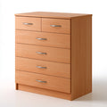Ladekast van hout, kleur lichtbeige