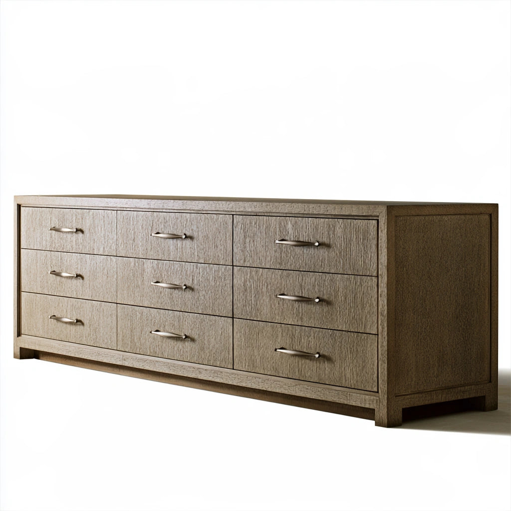 Ladekast van hout, kleur lichtbeige